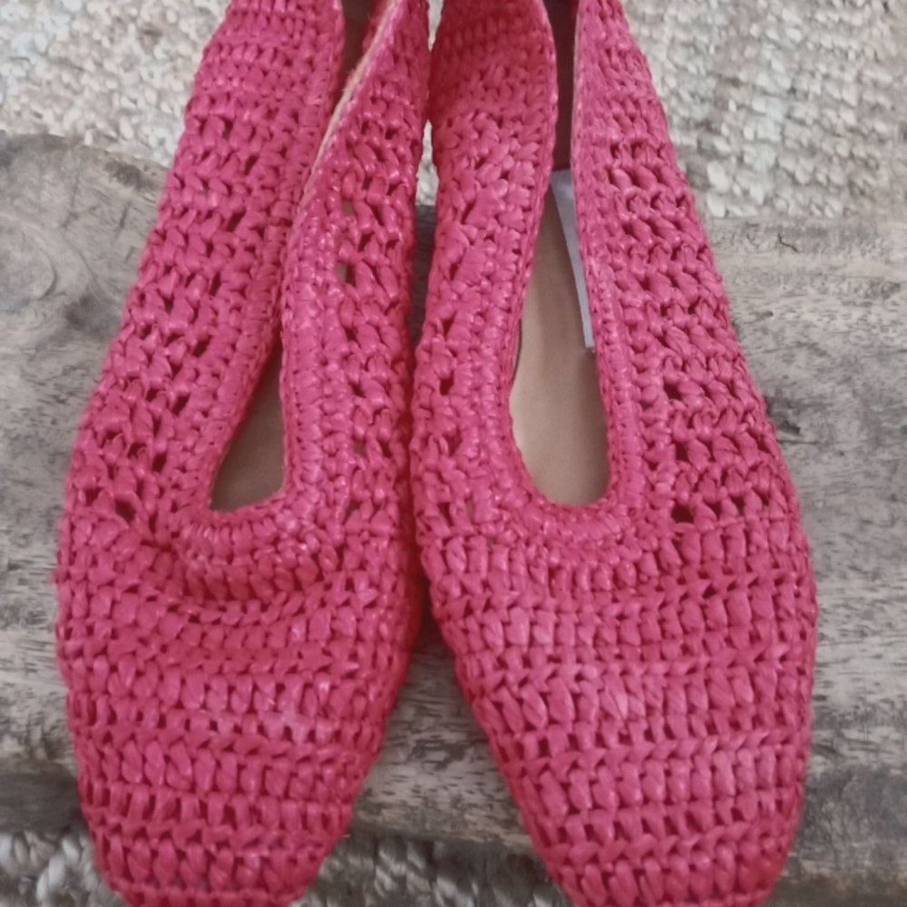 Miista Pink Woven Heels - Picture 3 of 5